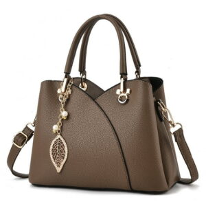 Structured Satchel Handbag – Khaki