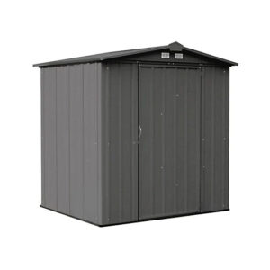 Arrow 6 ft. x 5 ft. EZEE Steel Low Gable Shed, Charcoal