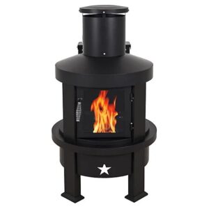 Even Embers Pellet Chiminea, 100 sq. ft., 70,000 BTU