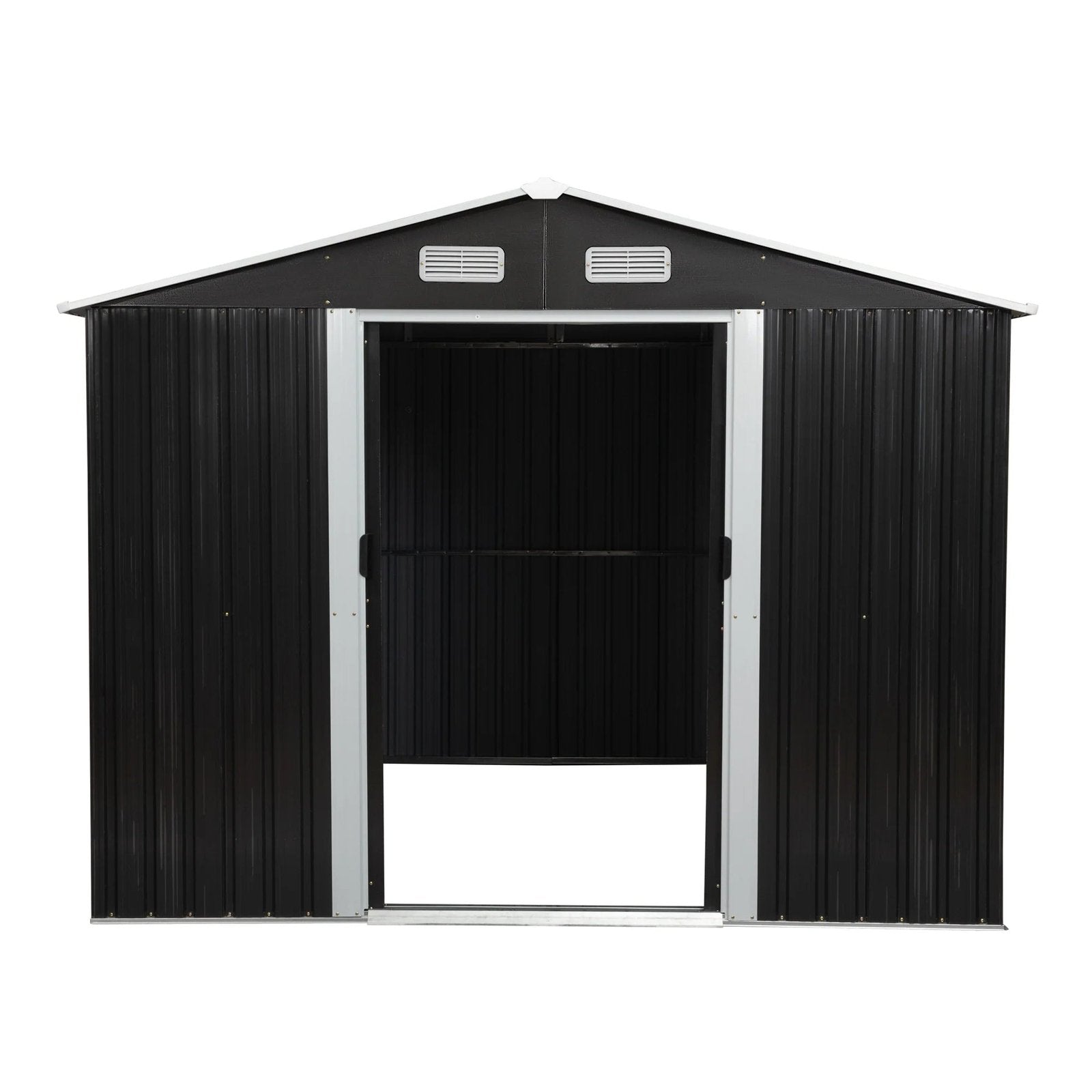 8′ x 10′ Tool Storage Shed Charcoal Black