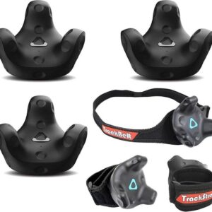 HTC 3 Pack VR VIVE Tracker (3.0) with Rebuff Reality TrackBelt 2 TrackStraps