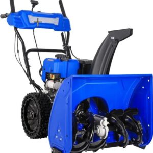 BILT HARD 24″ Self-Propelled Gas Snow Blower, 209cc Engine, Electric Start, LED Headlight